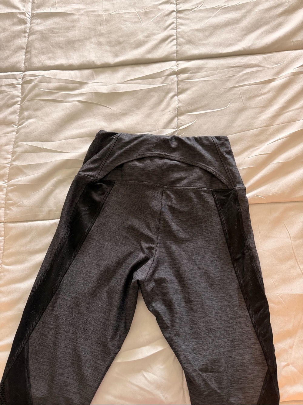 Victoria's Secret Black Athletic Leggings with Mesh Panels - Picture 3 of 5